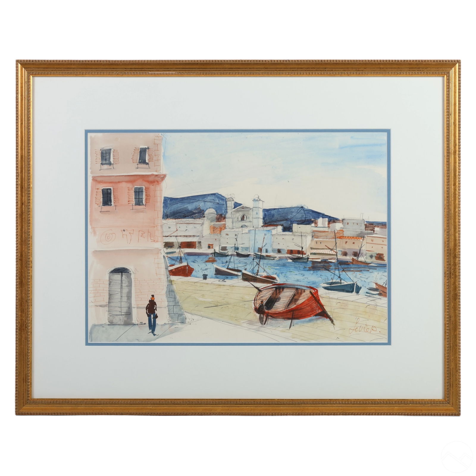 CHARLES LEVIER 1920-2003 WATERCOLOR