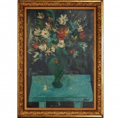 CHARLES LEVIER, OIL ON BOARD C