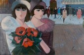CHARLES LEVIER OIL ON CANVAS L