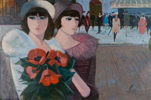 CHARLES LEVIER OIL ON CANVAS LE