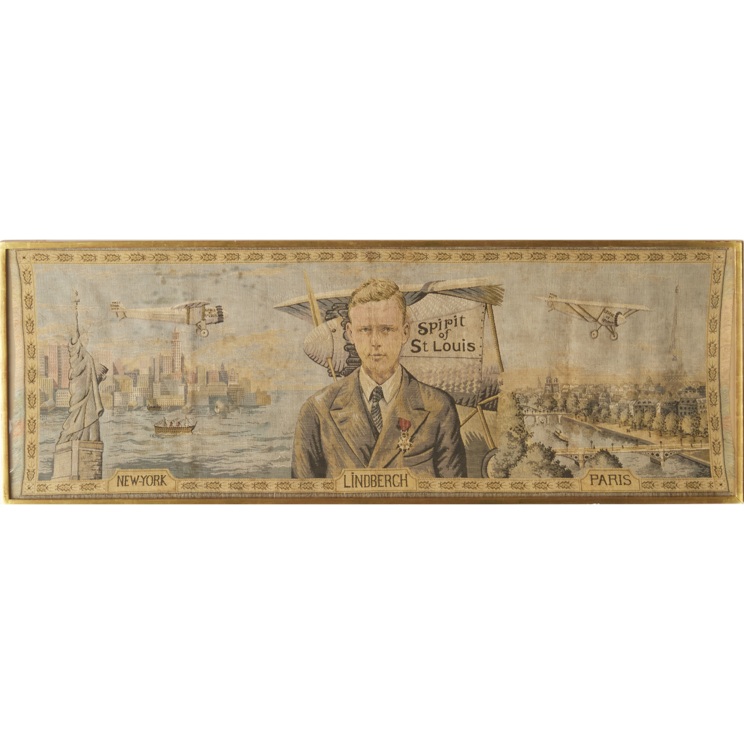 CHARLES LINDBERGH 1972 TAPESTRY