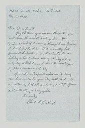 Charles Lindbergh autograph le