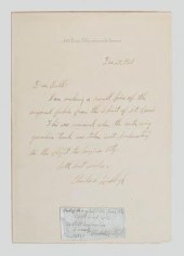 Charles Lindbergh autograph le