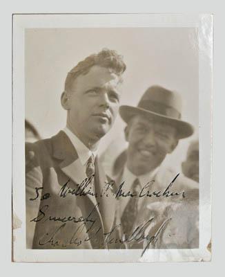 Charles Lindbergh signed photo,
