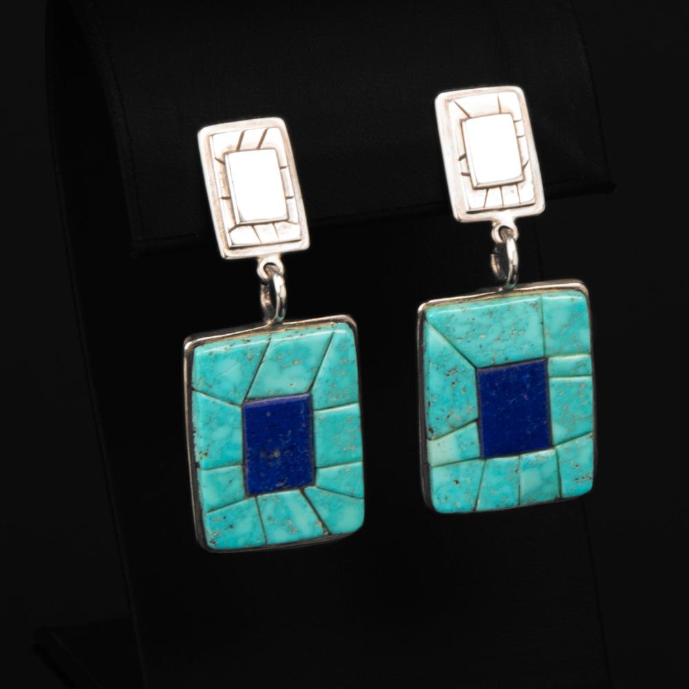 CHARLES LOLOMA, A PAIR OF SILVER,
