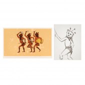 CHARLES LOLOMA, PAIR OF MUDHEA