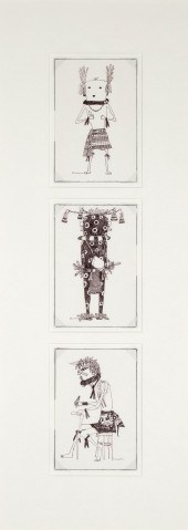 CHARLES LOLOMA, THREE KATSINAM