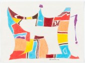 CHARLES LOLOMA, UNTITLED ABSTR