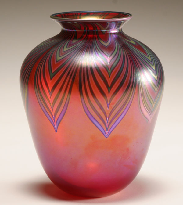 Charles Lotton red iridescent