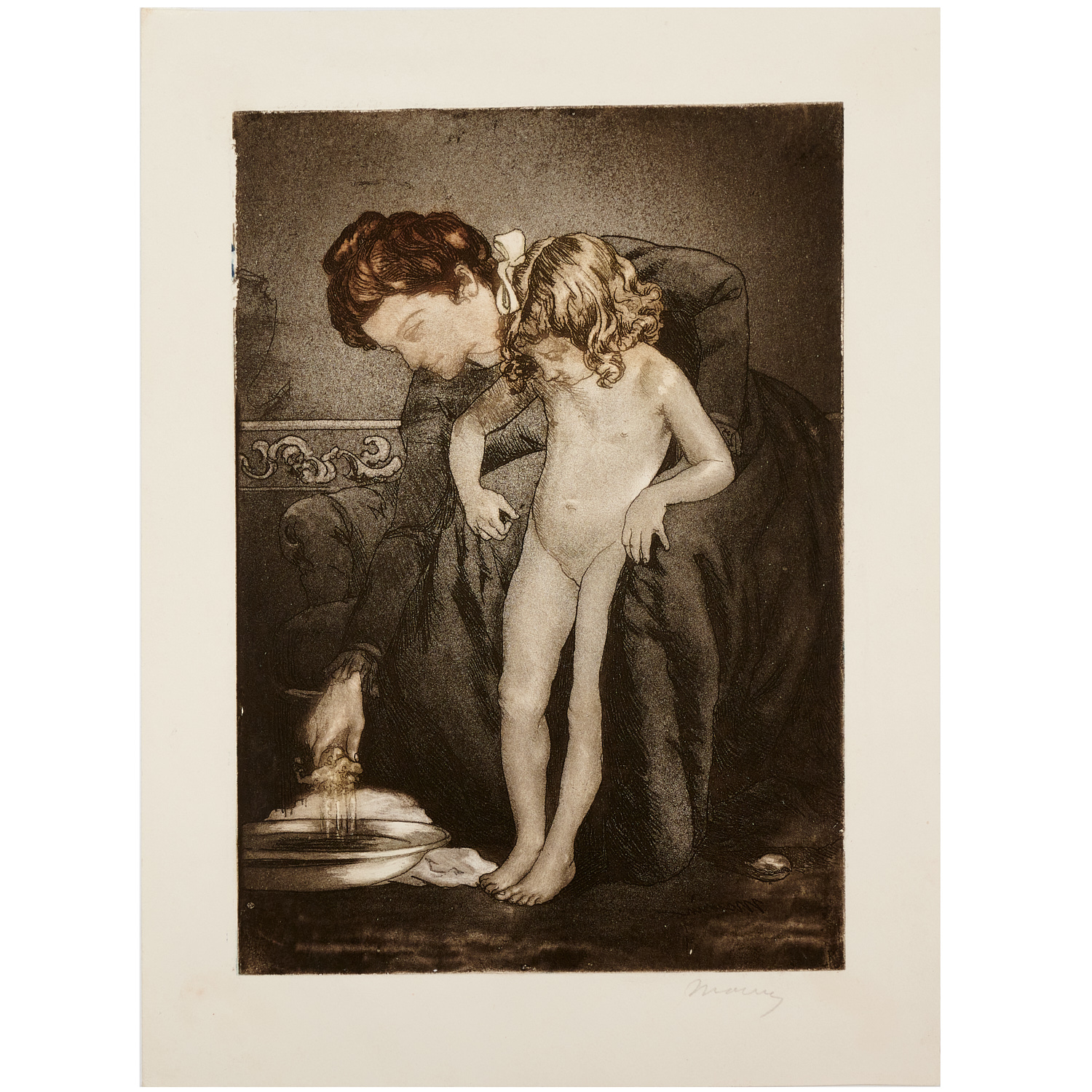 CHARLES MAURIN, ETCHING WITH