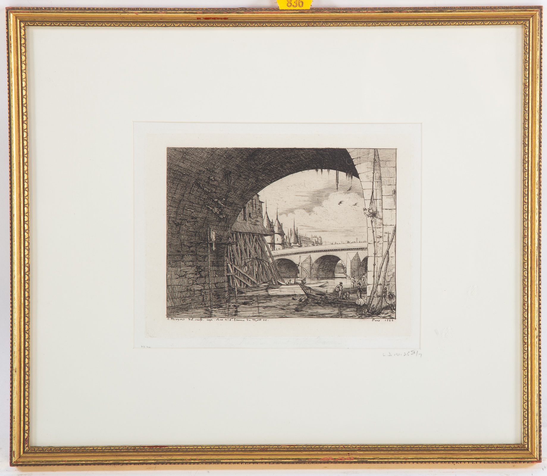 CHARLES MERYON. "L'ARCHE DE PONT