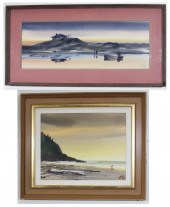 CHARLES MULVEY TWO WATERCOLORS