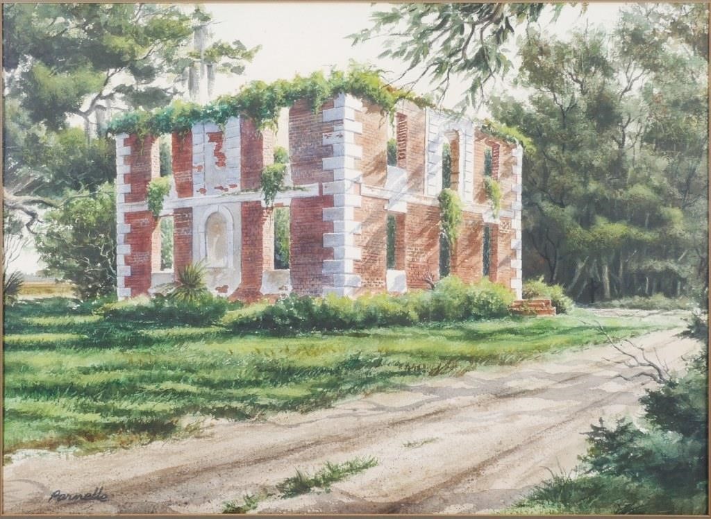 CHARLES PARNELLE, WATERCOLOR