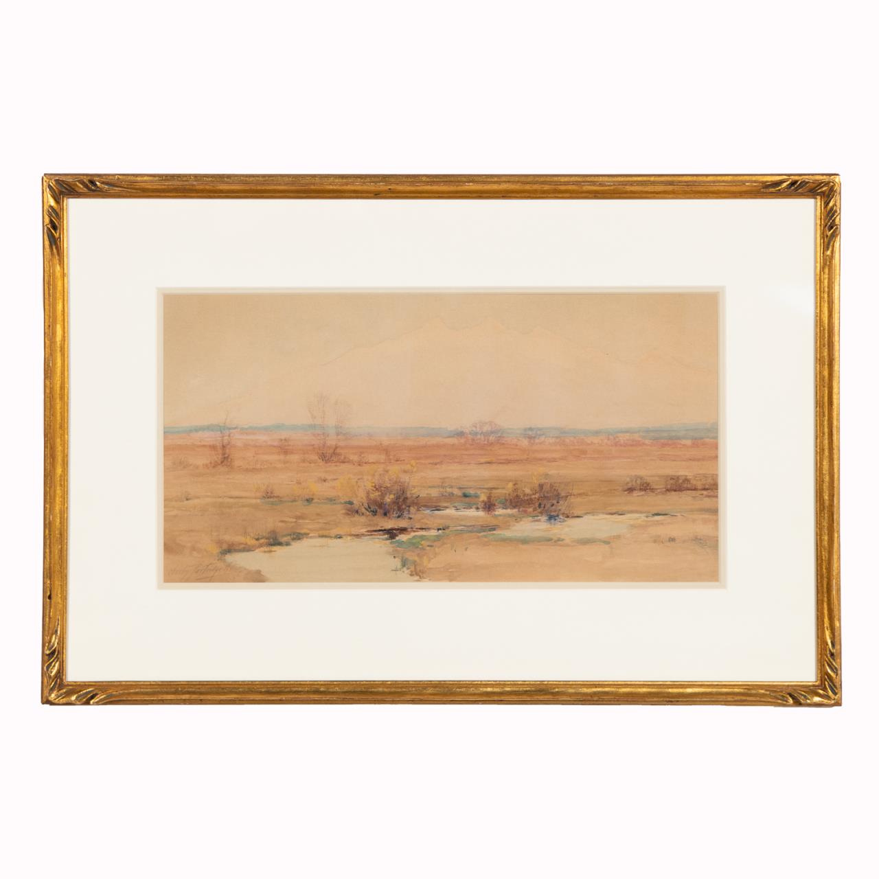 CHARLES PARTRIDGE ADAMS, WATERCOLOR