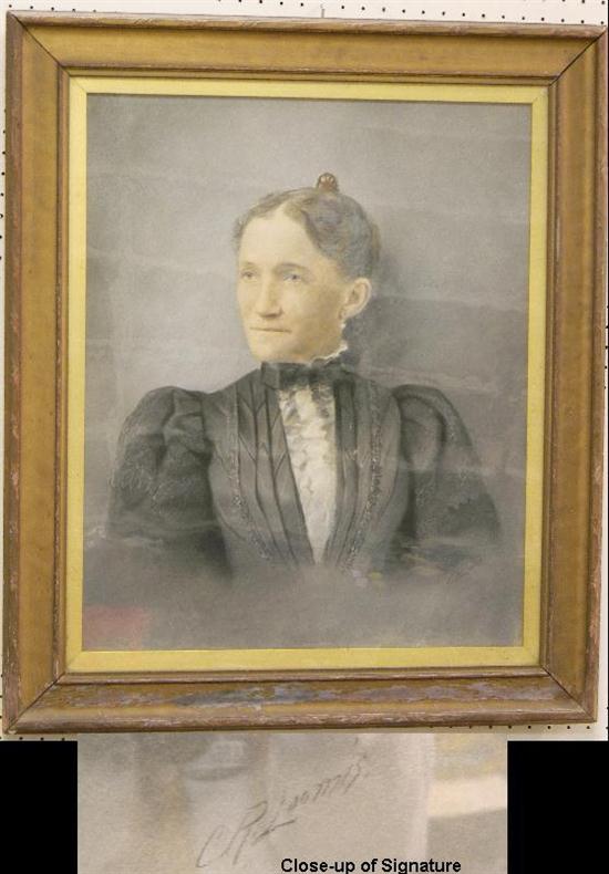 Charles R. Loomis  pastel drawing