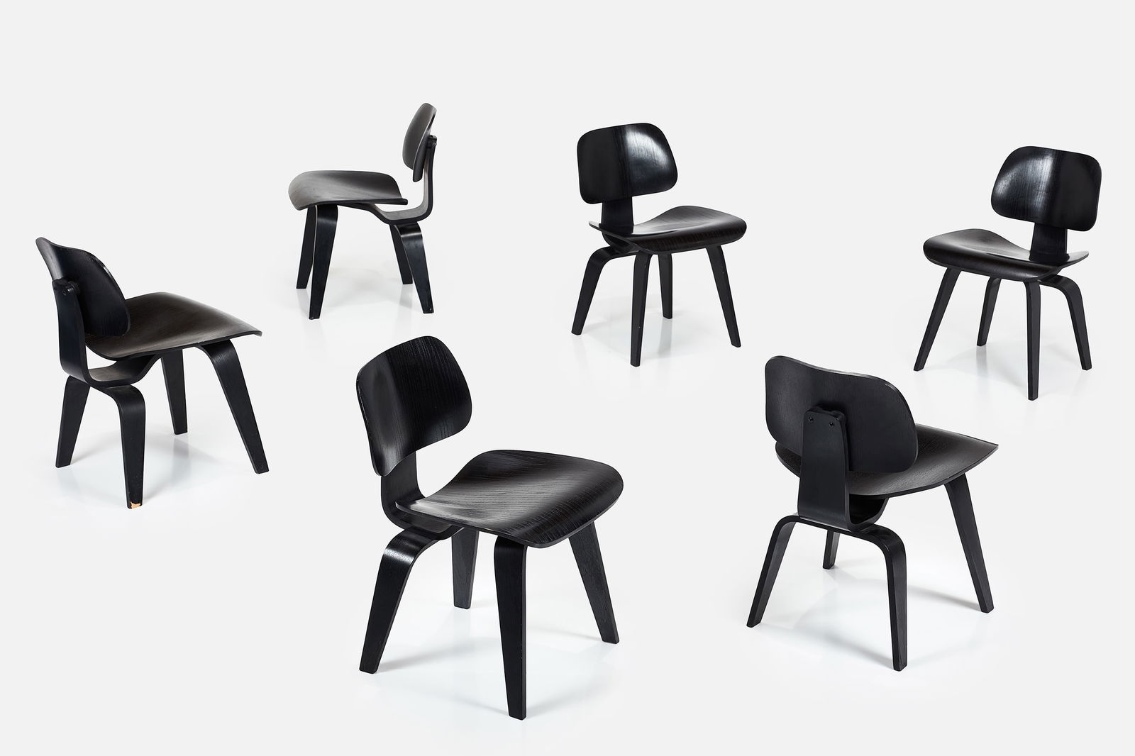 CHARLES + RAY EAMES, DCW CHAIRS