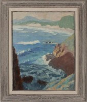 CHARLES REYNOLDS OIL ON BOARDC