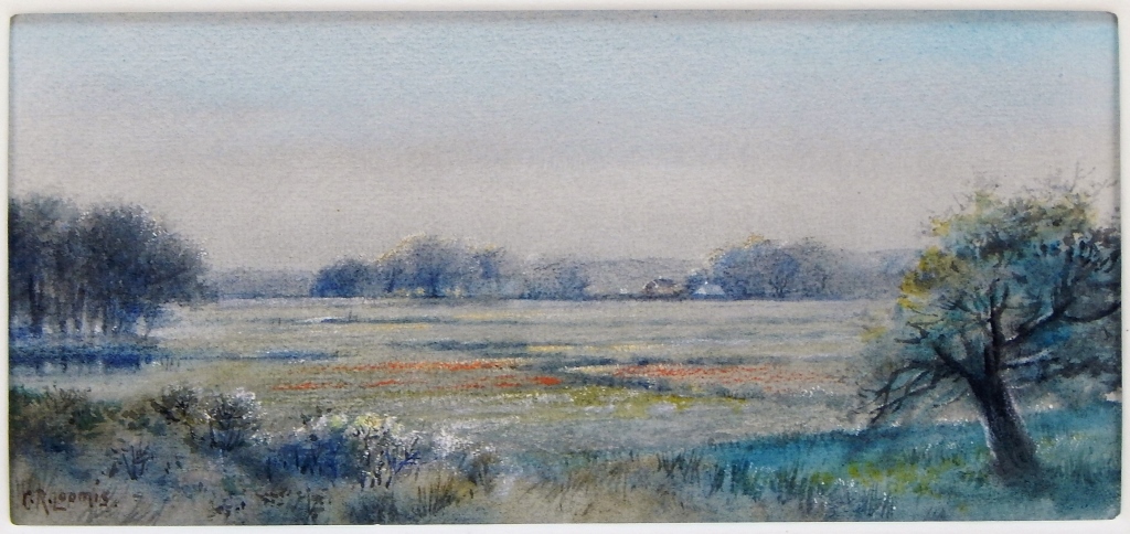 CHARLES RUSSELL LOOMIS LANDSCAPE WC