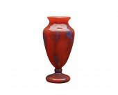 CHARLES SCHNEIDER RED GLASS VA
