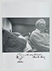 Charles Schulz signed drawing