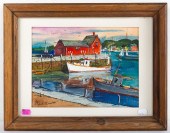 CHARLES STEPULE. HARBOR SCENE,