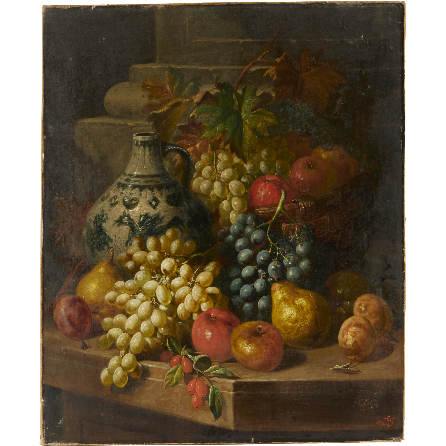 CHARLES THOMAS BALE, OIL ON CANVAS,
