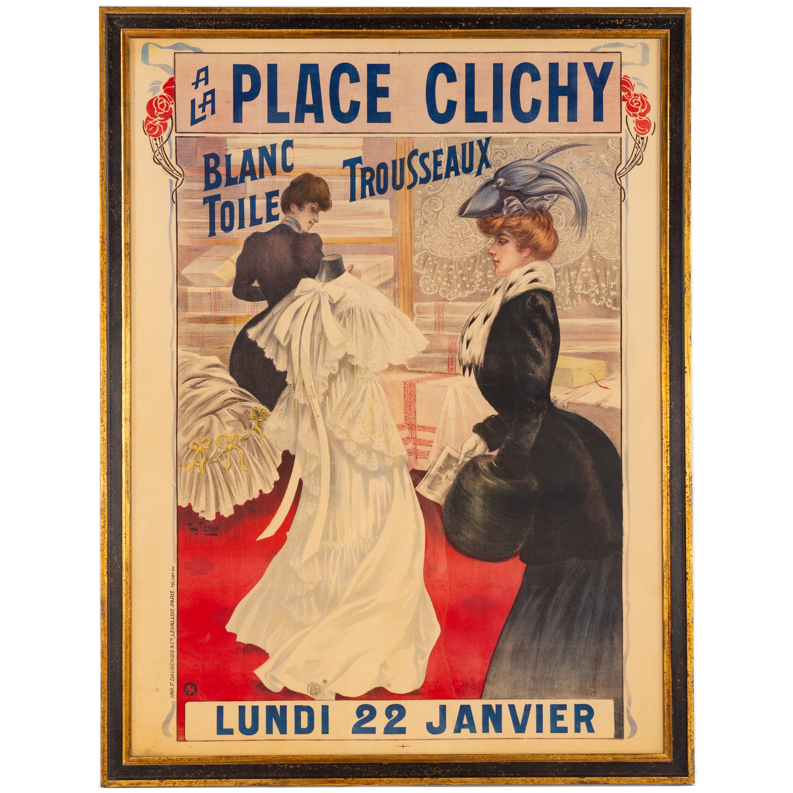 CHARLES TICHON. "A LA PLACE CLICHY,