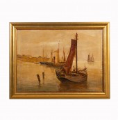 CHARLES VICKERY, "DOCKING SAIL