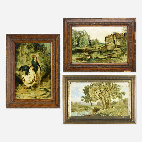 Charles Volkmar. Plaques, set of