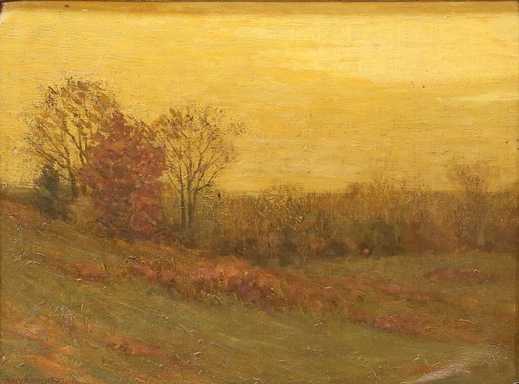 CHARLES WARREN EATON OIL ON