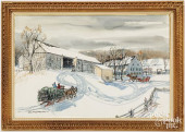 CHARLES X. CARLSON, WATERCOLOR
