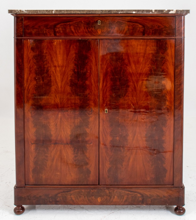 CHARLES X FLAME-MAHOGANY VENEERED