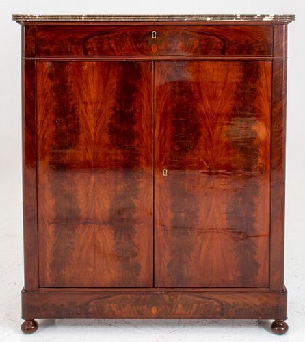 CHARLES X FLAME-MAHOGANY VENEERED