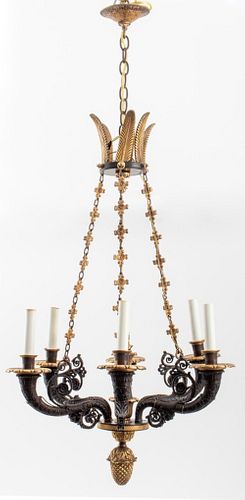 CHARLES X GILT &AMP; PATINATED