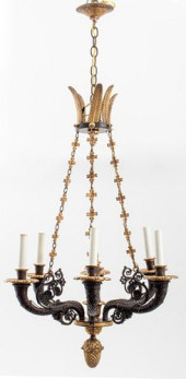CHARLES X GILT &AMP; PATINATED