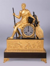 CHARLES X ORMOLU AND PATINATED