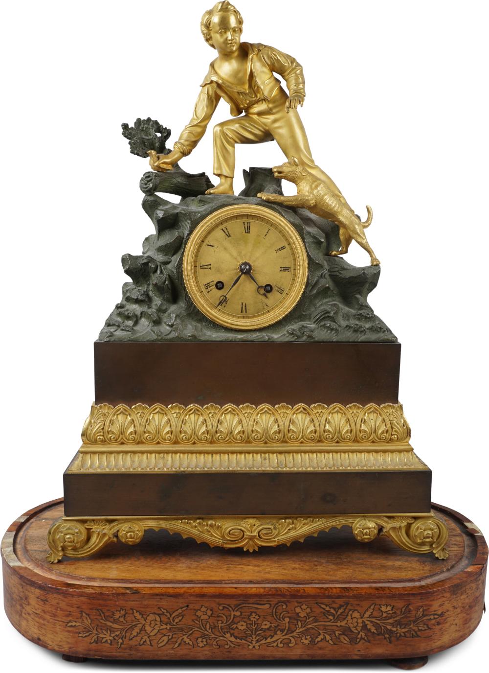 CHARLES X ORMOLU AND PATINATED