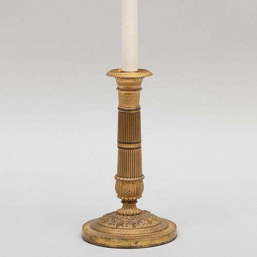 CHARLES X ORMOLU CANDLESTICK LAMP18