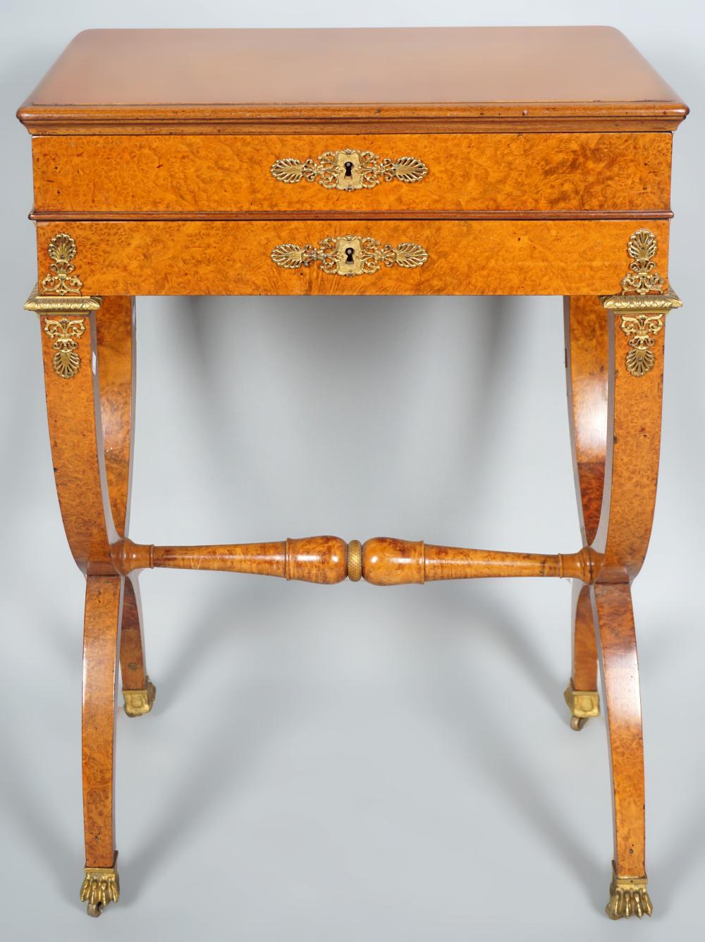 CHARLES X ORMOLU MOUNTED THUYA WORK