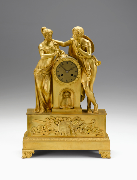 Charles X ormulu mounted clock   
