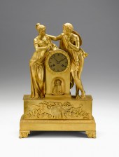 Charles X ormulu mounted clock