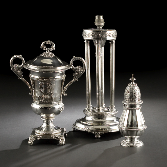 Charles X Silverplate Covered Sugar