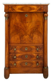 CHARLES X WALNUT ESCRITOIRE, C