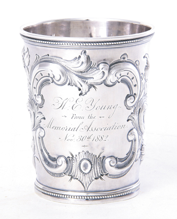 Charleston coin silver beaker