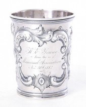 Charleston coin silver beaker