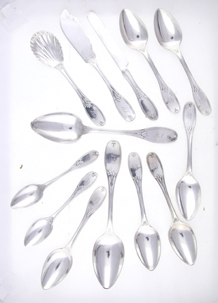 Charleston coin silver flatware