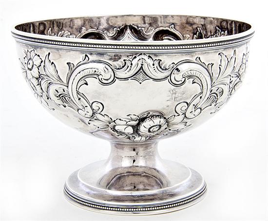 Charleston coin silver footed