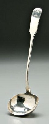 Charleston coin silver ladle,