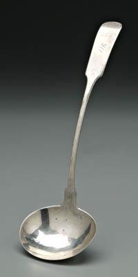 Charleston coin silver ladle,