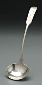 Charleston coin silver ladle,